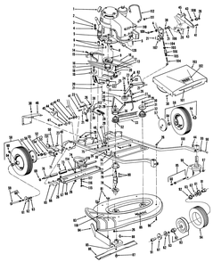 34" Hevi-Duty Parts List Diagram and Parts List for 23300 5000001 - 5999999 Toro Lawn Mower