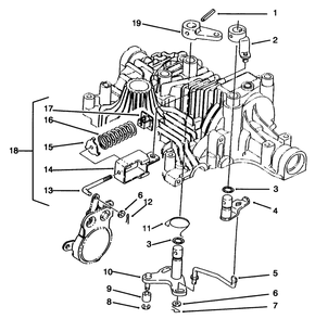 Brake Interlock Diagram and Parts List for 72085 6900001 - 6999999 Toro Lawn Tractor