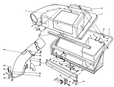 Twin Bagger Grass Catcher Model No. 59122 (Optional) Diagram and Parts List for 57360 7000001 - 7999999 Toro Lawn Tractor