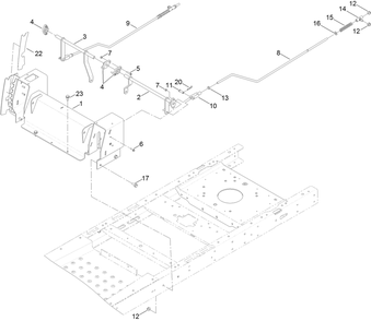 Motion Control Assembly Diagram and Parts List for 74781 316000001 - 316999999 Toro Lawn Tractor