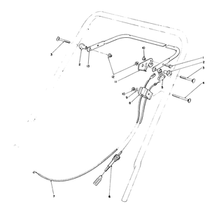 Traction Control Assembly Diagram and Parts List for 20322 2000001 - 2999999 Toro Lawn Mower