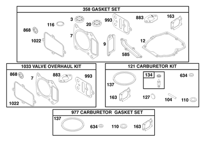Engine Gts-200 Diagram and Parts List for 20787 8900001 - 8999999 Toro Lawn Mower