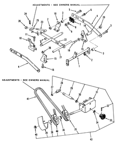 Suspension Assembly (Continued) Diagram and Parts List for 05-37SC03 2000001 - 2999999 Toro Lawn Mower