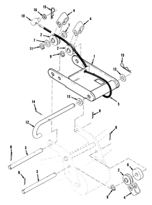 42" Rear Discharge Mower Assembly Diagram and Parts List for E5-42XR02 1000001 - 1999999 Toro Lawn Mower