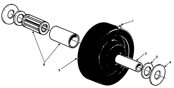 Castor Wheel Assembly No. 27-1050 (Optional) Diagram and Parts List for 30152 800001 - 899999 Toro Lawn Mower