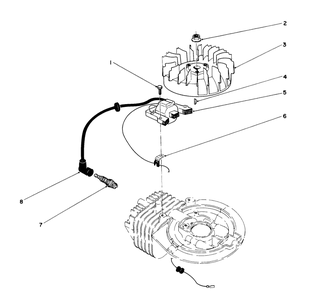 Flywheel & Magneto Assembly (Engine Model No. 47pk9) Diagram and Parts List for 26680WG 0000001 - 0999999 Toro Lawn Mower