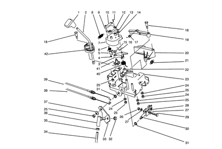 Traction Linkage Assembly Diagram and Parts List for 38540 5900001 - 5999999 Toro Snow Blower