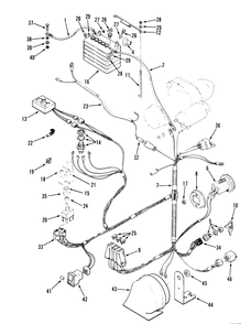 Electrical System Diagram and Parts List for 74140 39000001 - 39999999 Toro Lawn Tractor