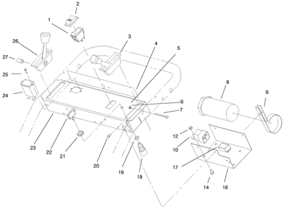Part Location Diagram of 82-2181-03 Toro Panel-Control