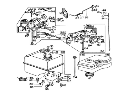 Carburetor Assembly Diagram and Parts List for 58220 4000001 - 4999999 Toro Tiller