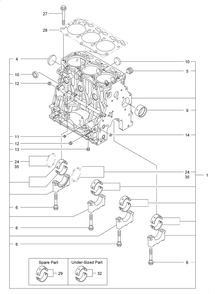 Part Location Diagram of 127-3751 Toro Head Gasket Asm