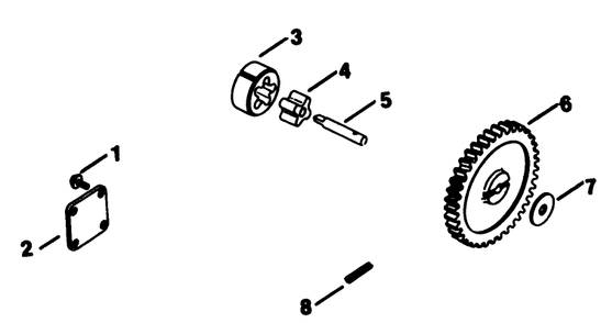 Oil Pump-Engine Kohler Model No. Kt17qs Type No. 24324 Diagram and Parts List for 30754 5000001 - 5999999 Toro Lawn Tractor