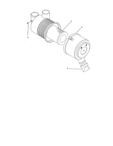 Air Cleaner Assembly Diagram and Parts List for 74264 260000001 AND UP Toro Lawn Mower