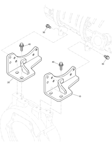 Diesel Oxidation Catalyst Muffler Bracket Assembly Diagram and Parts List for 22530 414400000 - 999999999 Toro Lawn Tractor Accessories