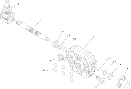 Series Valve Section Assembly No. 139-1339 Diagram and Parts List for 22983 410480000 - 411799999 Toro Lawn Tractor Accessories