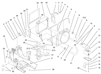 Part Location Diagram of 94-7645-03 Toro DISCONTINUED