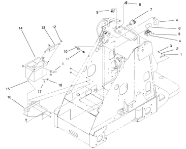 Electrical Assembly Diagram and Parts List for 22305TE 990001 - 999999 Toro Lawn Tractor Accessories