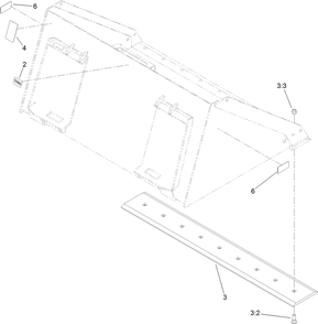 Standard Bucket Assembly Diagram and Parts List for 22547 318000001 - 318999999 Toro Lawn Tractor Accessories