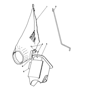 Bagging Kit No. 47-6510 (Optional) Diagram and Parts List for 16212C 9000001 - 9999999 Toro Lawn Mower