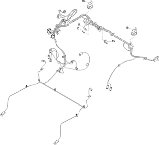 Main Wire Harness Assembly No.  122-2377 Diagram and Parts List for 72144 413000000 - 999999999 Toro Lawn Tractor