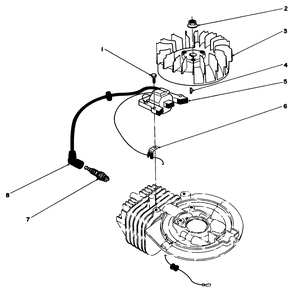 Ignition Assembly (Model No. 47pn2-6) Diagram and Parts List for 26640B 3900001 - 3999999 Toro Lawn Mower