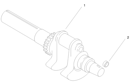 Group 1-Crankshaft Diagram and Parts List for 22304 890001 - 899999 Toro Lawn Tractor Accessories