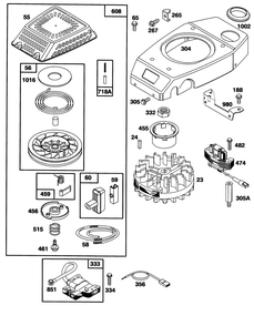 Engine Gts-150 Diagram and Parts List for 20439WF 39000001 - 39999999 Toro Lawn Mower