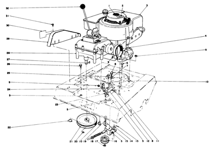 Engine Assembly Diagram and Parts List for 56005 2000001 - 2999999 Toro Lawn Mower
