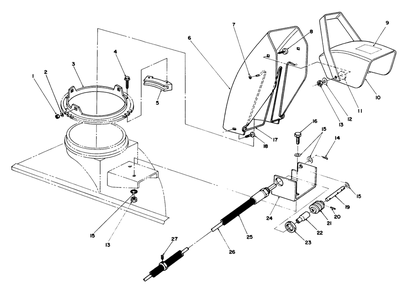44" Snow Thrower Model No. 30761 (Optional)(Continued) Diagram and Parts List for 30718 1000001 - 1999999 Toro Lawn Tractor