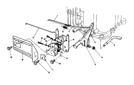 Governor Assembly (Model No. Vmh7) Diagram and Parts List for 20620 8000001 - 8999999 Toro Lawn Mower