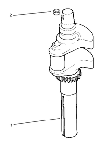 Crankshaft Diagram and Parts List for 72104 8900001 - 8900599 Toro Lawn Tractor