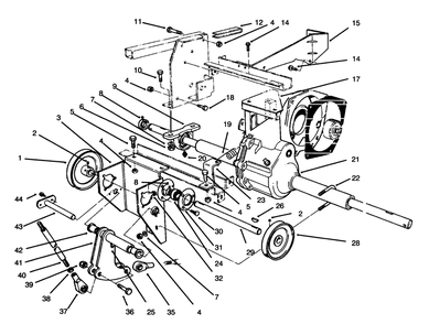 Differential Assembly Diagram and Parts List for 30610 591300 - 599999 Toro Lawn Tractor