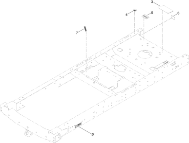 Frame Decal Assembly Diagram and Parts List for 75742W 410000000 - 411299999 Toro Lawn Tractor