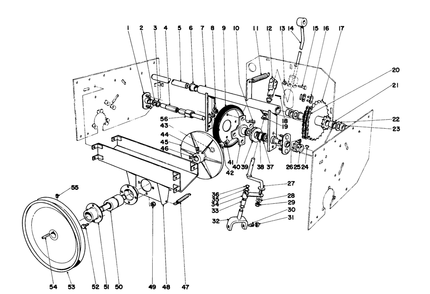 Countershaft And Axle Assembly Diagram and Parts List for 31600 0000001 - 0999999 Toro Snow Blower