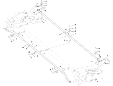 Arm Extension And Grippers  Hydraulic Hose And Tube Assembly Diagram and Parts List for 23803 400000000 - 999999999 Toro Lawn Tractor Accessories
