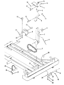 Attachment Height Control Diagram and Parts List for 74140 690001 - 699999 Toro Lawn Tractor