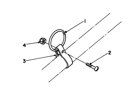 Clamp & Ring Kit No. 46-2690 (Optional) Diagram and Parts List for 51616 4000001 - 4999999 Toro Trimmer
