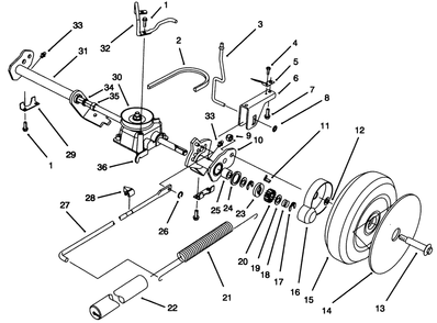 Part Location Diagram of 71-9630 Lawn Boy DISCONTINUED