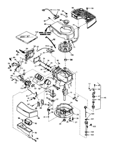 Engine Tecumseh Model No. Tnt100-10087e Diagram and Parts List for 20715 4000001 - 4999999 Toro Lawn Mower