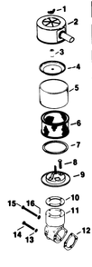 Air Intake-Engine Kohler Model No. Kt17qs Type No. 24324 Diagram and Parts List for 30754 60402 - 69999 Toro Lawn Tractor