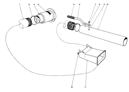 Leaf Blower Bagging Kit No. 59080 Diagram and Parts List for 62905 3000001 - 3999999 Toro Leaf Blower / Vacuum