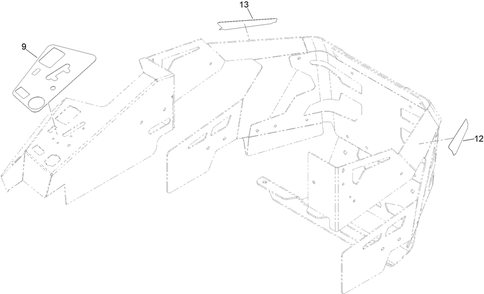 Decal Assembly Diagram and Parts List for 74020 412000000 - 414137560 Toro Lawn Tractor