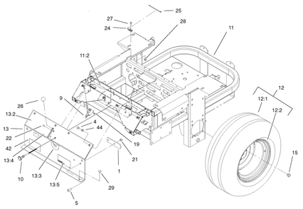 Part Location Diagram of 1-633992 Toro DISCONTINUED