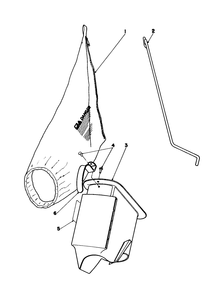 Bagging Kit No. 47-6510 (Optional) Diagram and Parts List for 16775 6000001 - 6999999 Toro Lawn Mower