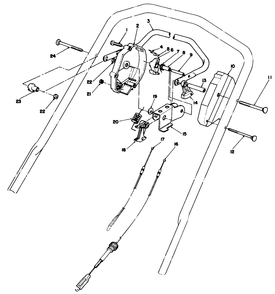 Traction Control Assembly Diagram and Parts List for 20622C 7000001 - 7999999 Toro Lawn Mower
