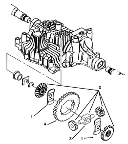 Differential Gear Diagram and Parts List for 72085 6900001 - 6999999 Toro Lawn Tractor