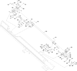 Rod Loader Assembly Diagram and Parts List for 23898 400000000 - 999999999 Toro Lawn Tractor Accessories