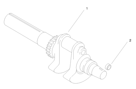 Group 1-Crankshaft Diagram and Parts List for 22305 991008 - 999999 Toro Lawn Tractor Accessories