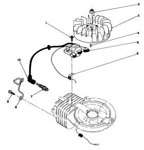 Ignition Assembly (Model No. 47pk9-3) Diagram and Parts List for 22036 0000001 - 0999999 Toro Lawn Mower