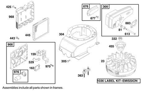Engine Briggs & Stratton Model 12h802-1767-E1 Diagram and Parts List for 20651 9900001 - 9999999 Toro Lawn Mower